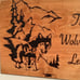 Wolf Inspirational Quote Hand Burned Woo