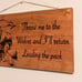 Wolf Inspirational Quote Hand Burned Woo