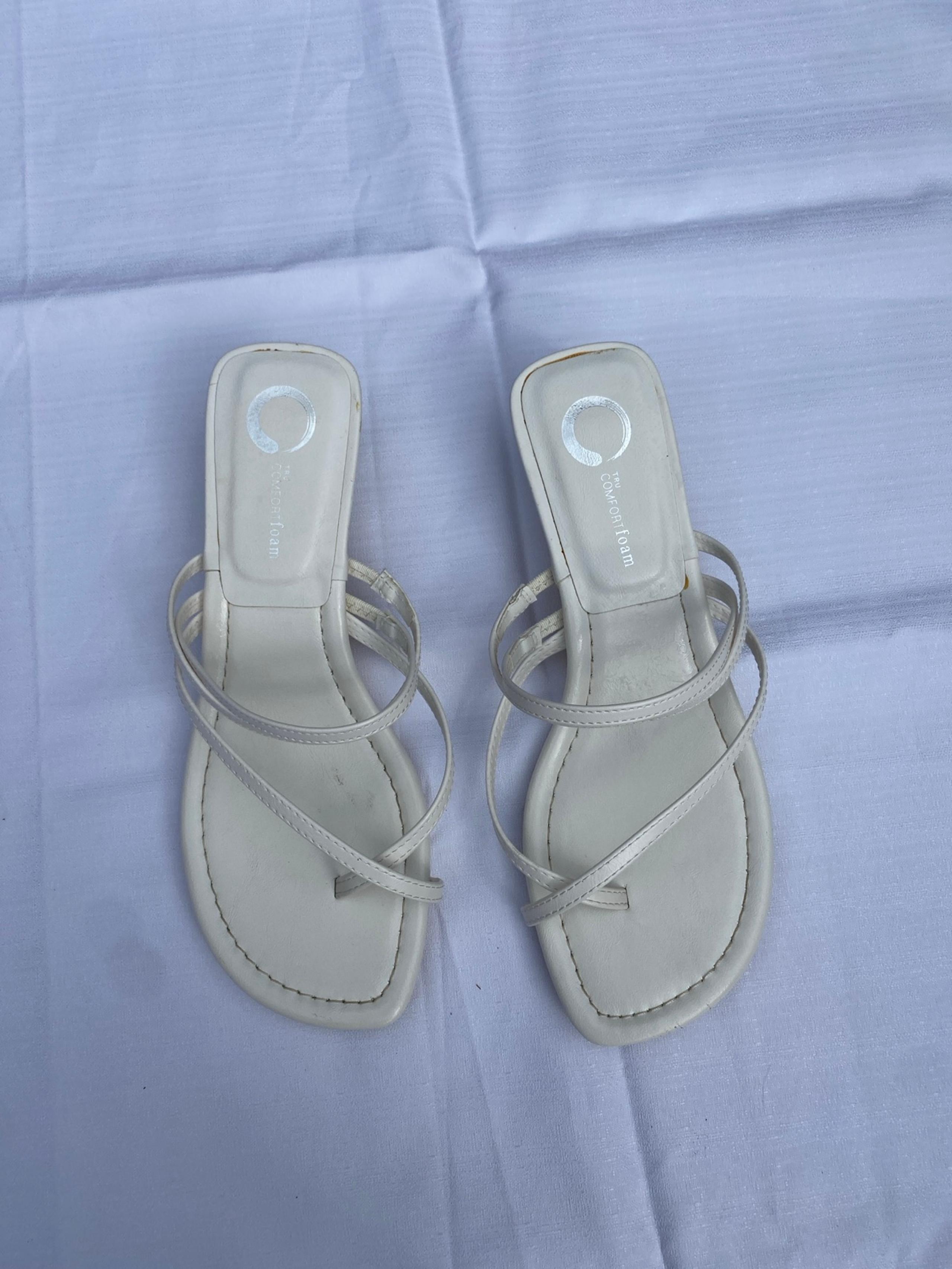 Comfort Foam Kitten Heel Sandal