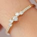 925 Silver Pendant Simulated Diamond Lovely Double Heart Pendant US925P1142