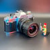 Canon AV-1 35mm film camera body with 35-70mm f/3.5-4.5 zoom lens, tested, works