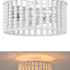 Beaded Light fixture with remote