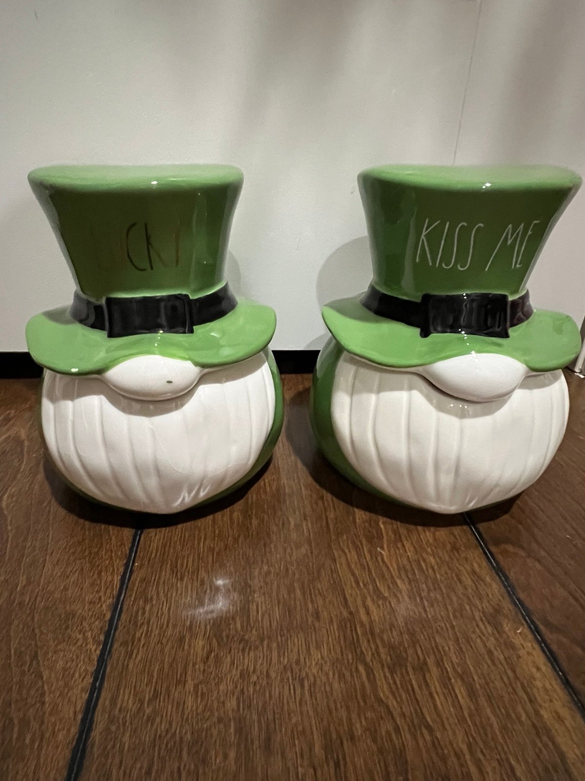 Rae Dunn St. Patrick’s day gnome candles