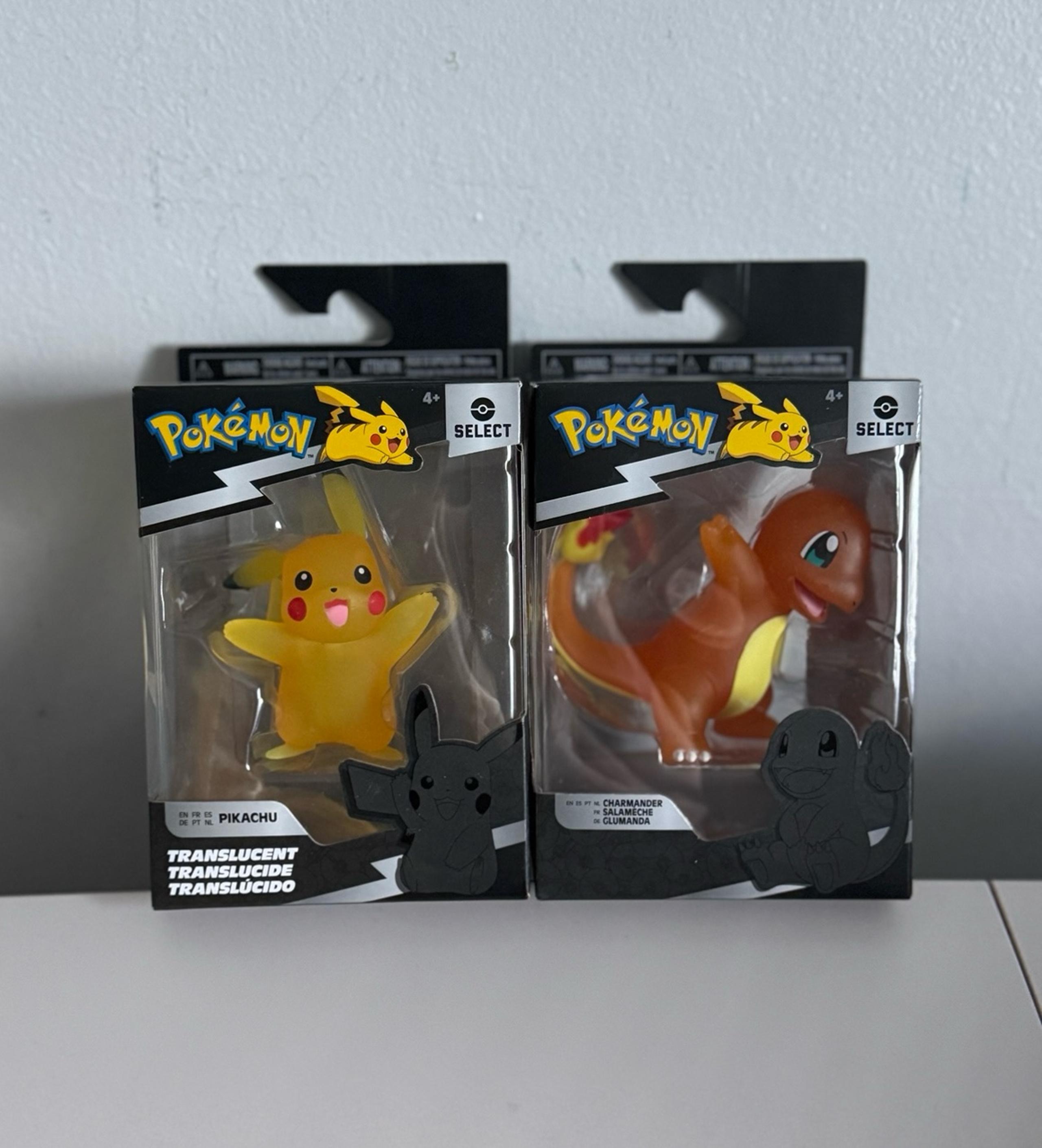 Pokemon Series 1 Translucent Pikachu and Charmander - New