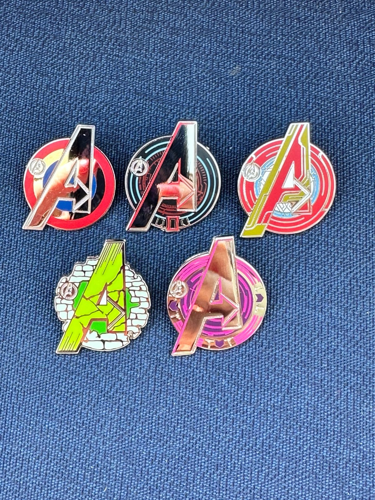 Disney Hidden Disney Pin Marvel Avengers A Set of 5 199E