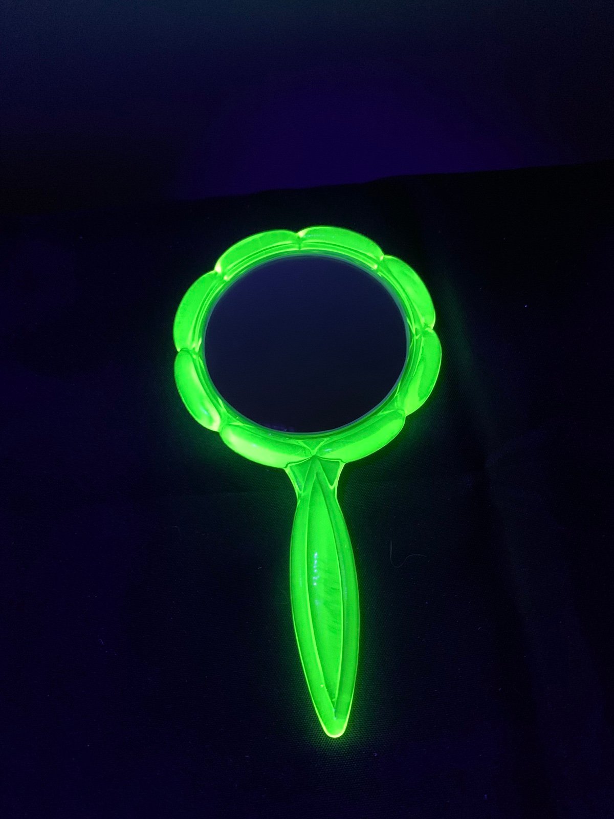 Uranium Vaseline Mirror Brand New old stock