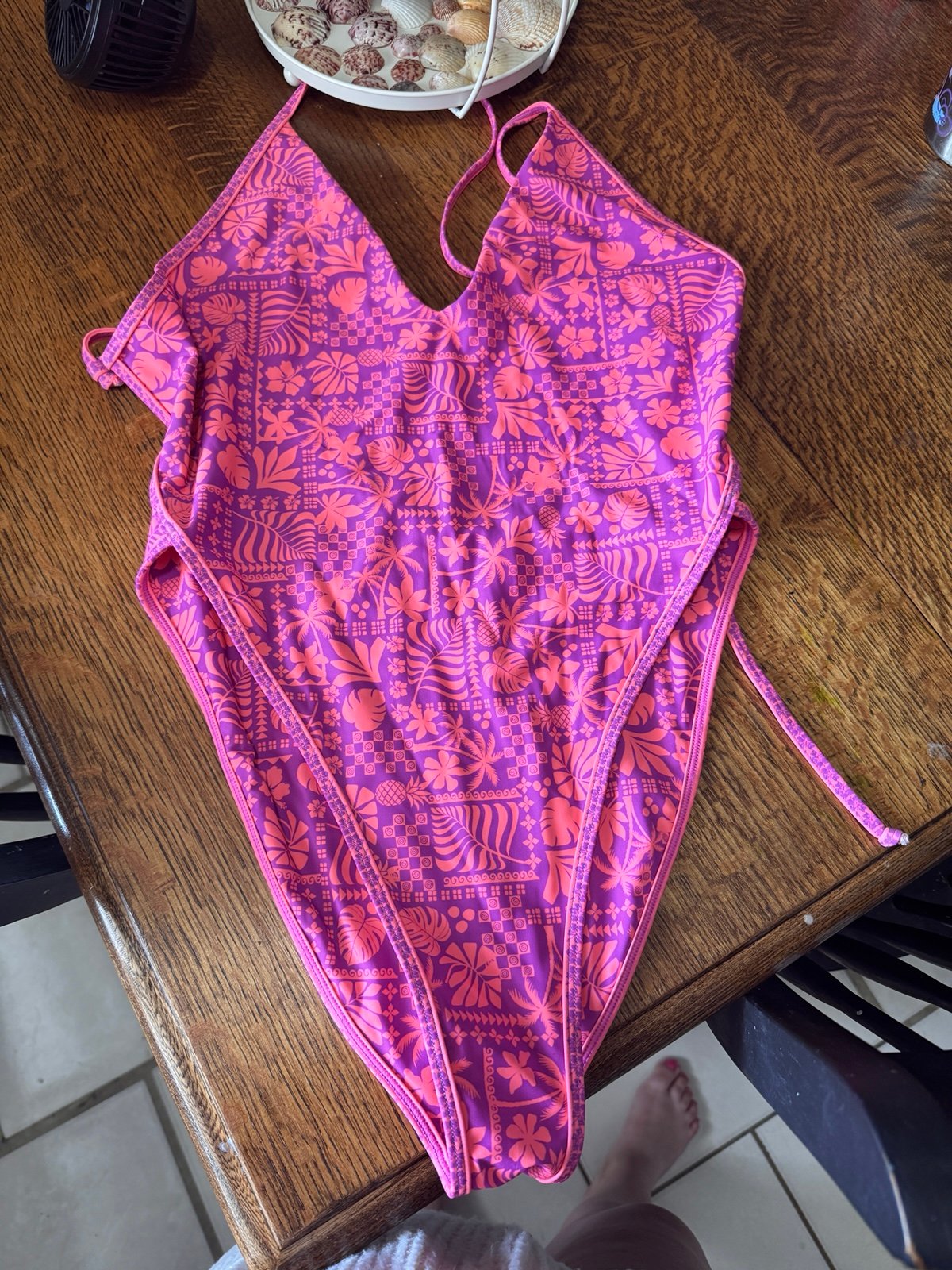 Kulani kini plunge cross back one piece la isla