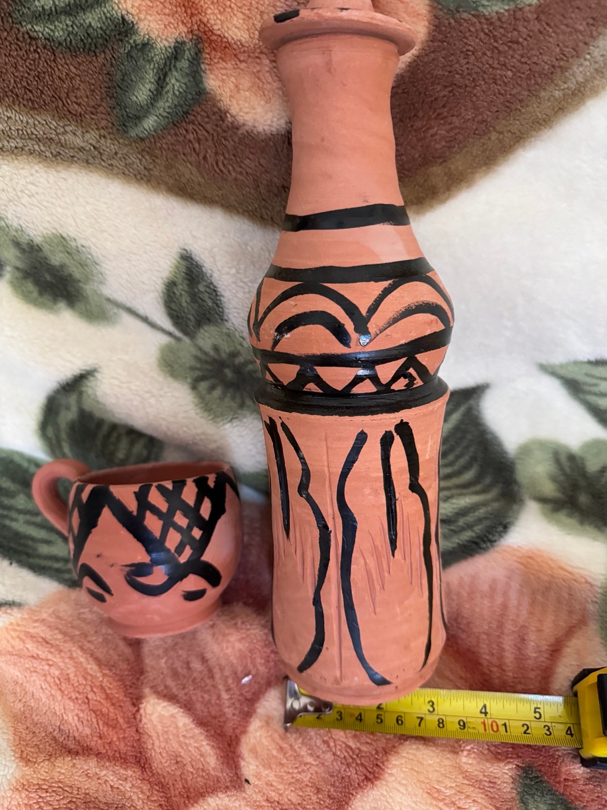 Alkaline Water Clay Bottle  Handmade Pottery100% Eco Friendly From Safi/Morocc