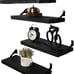 Rustic Wood Floating Shelves for Wall Decor Farmhouse Wooden Wall Shelf Set of 4