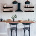 Rustic Wood Floating Shelves for Wall Decor Farmhouse Wooden Wall Shelf Set of 4
