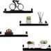 Rustic Wood Floating Shelves for Wall Decor Farmhouse Wooden Wall Shelf Set of 4