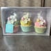 Martha Stewart Easter bunny cupcakes, set of 3