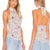 FREE PEOPLE | Madagascar Printed Halter Top Cream Boho Floral Women’s Size M