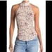 FREE PEOPLE | Madagascar Printed Halter Top Cream Boho Floral Women’s Size M