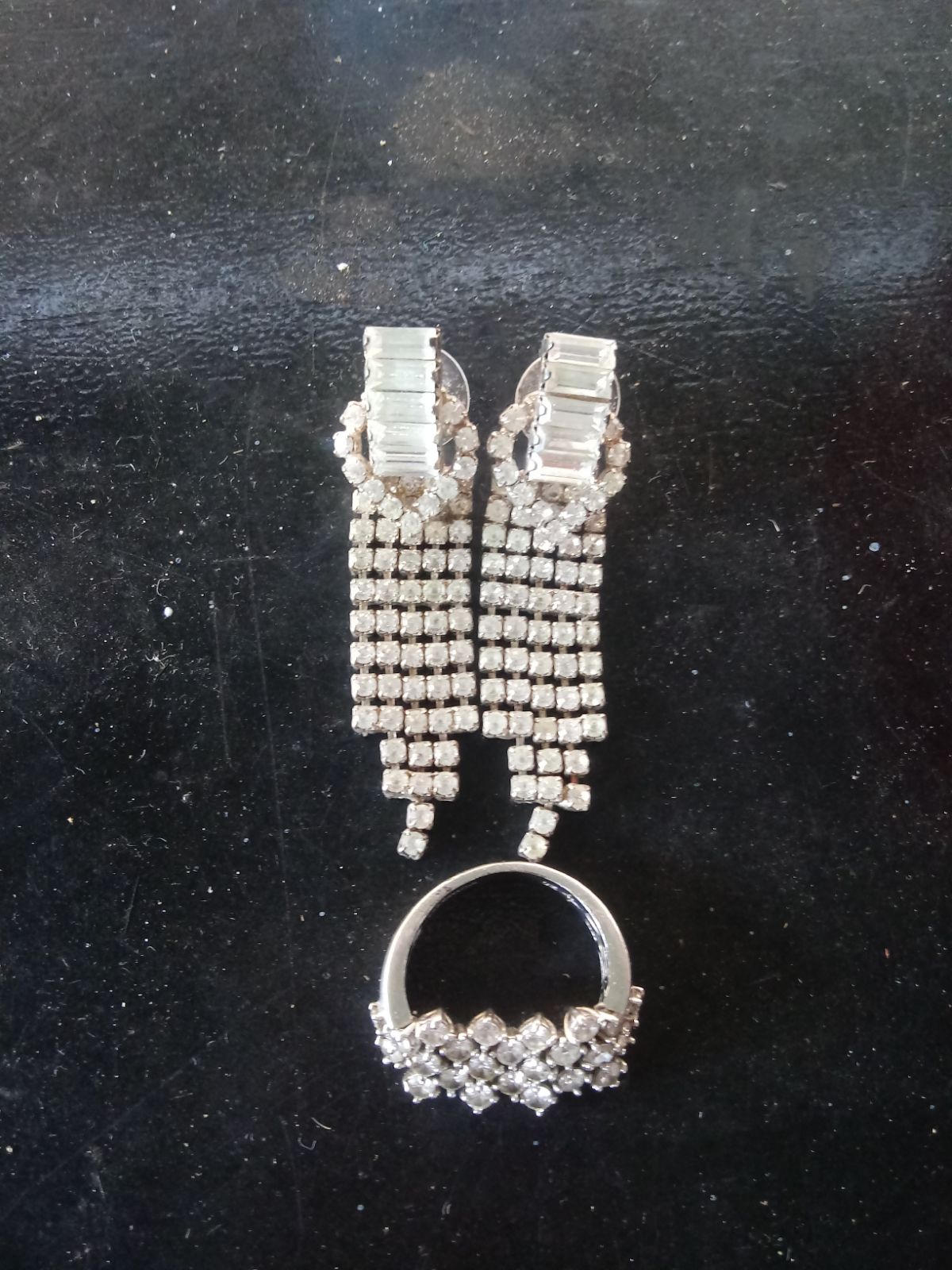 925 Sterling Silver Ring with earrings