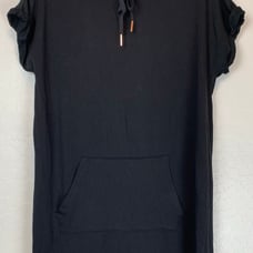 Beyond the Bump (beyond yoga) Maternity Short Sleeve Hoodie Tunic Dress S 0015