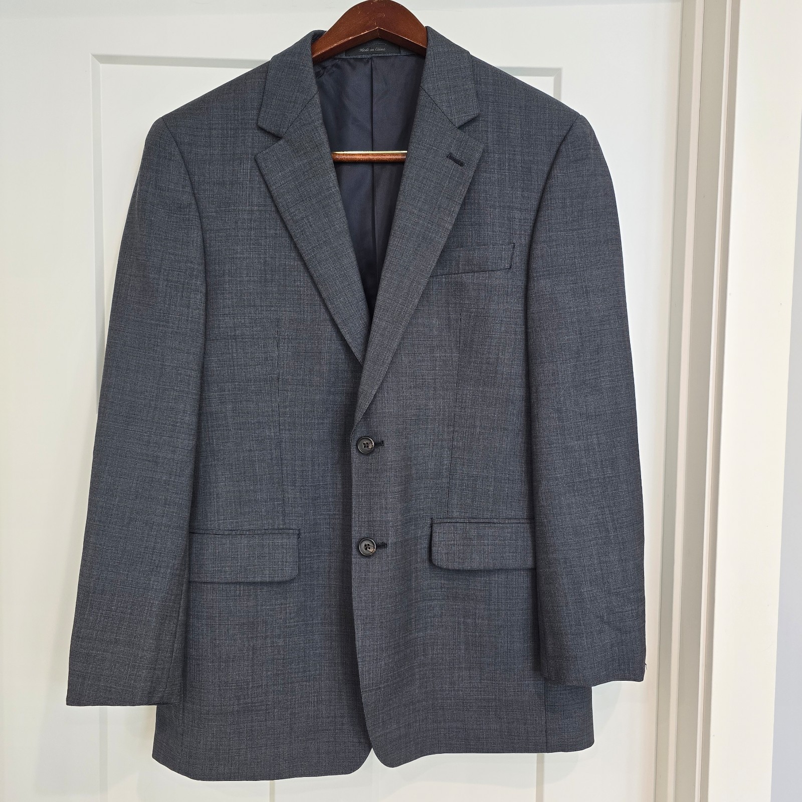Lauren Ralph Lauren Suit Coat Mens 38R 100% Wool Sports Jacket Blazer Gray Grey