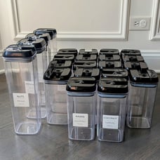 Airtight Food Storage Containers (Set of 22) | Kitchen Canisters