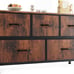 Organizer Storage 5 Chest of Drawers with Fabric Bins