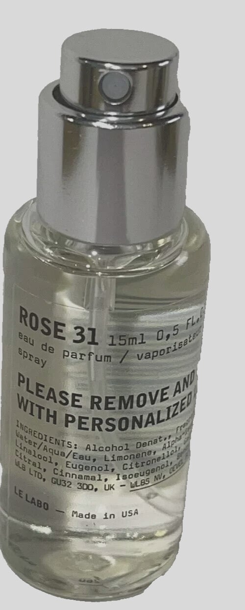 Le Labo ROSE 31 Eau De Parfum / EDP Spray Size 15mL / 0.5Oz