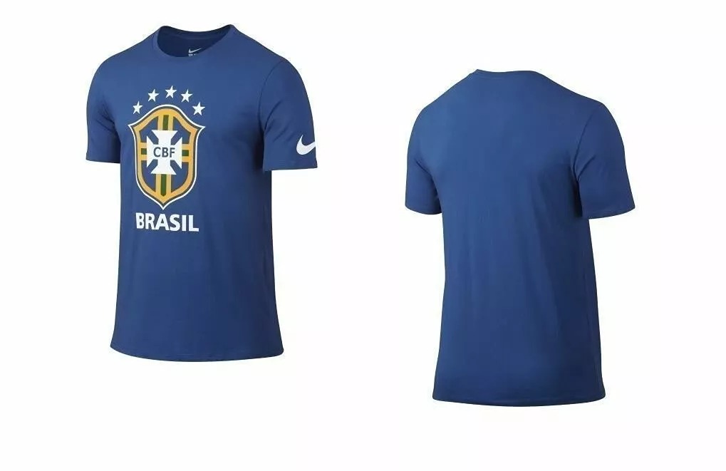 Nike Men's Brasil CBF Crest 742203-493 SIZE:XL ROYAL BLUE 100% AUTHENTIC NWT