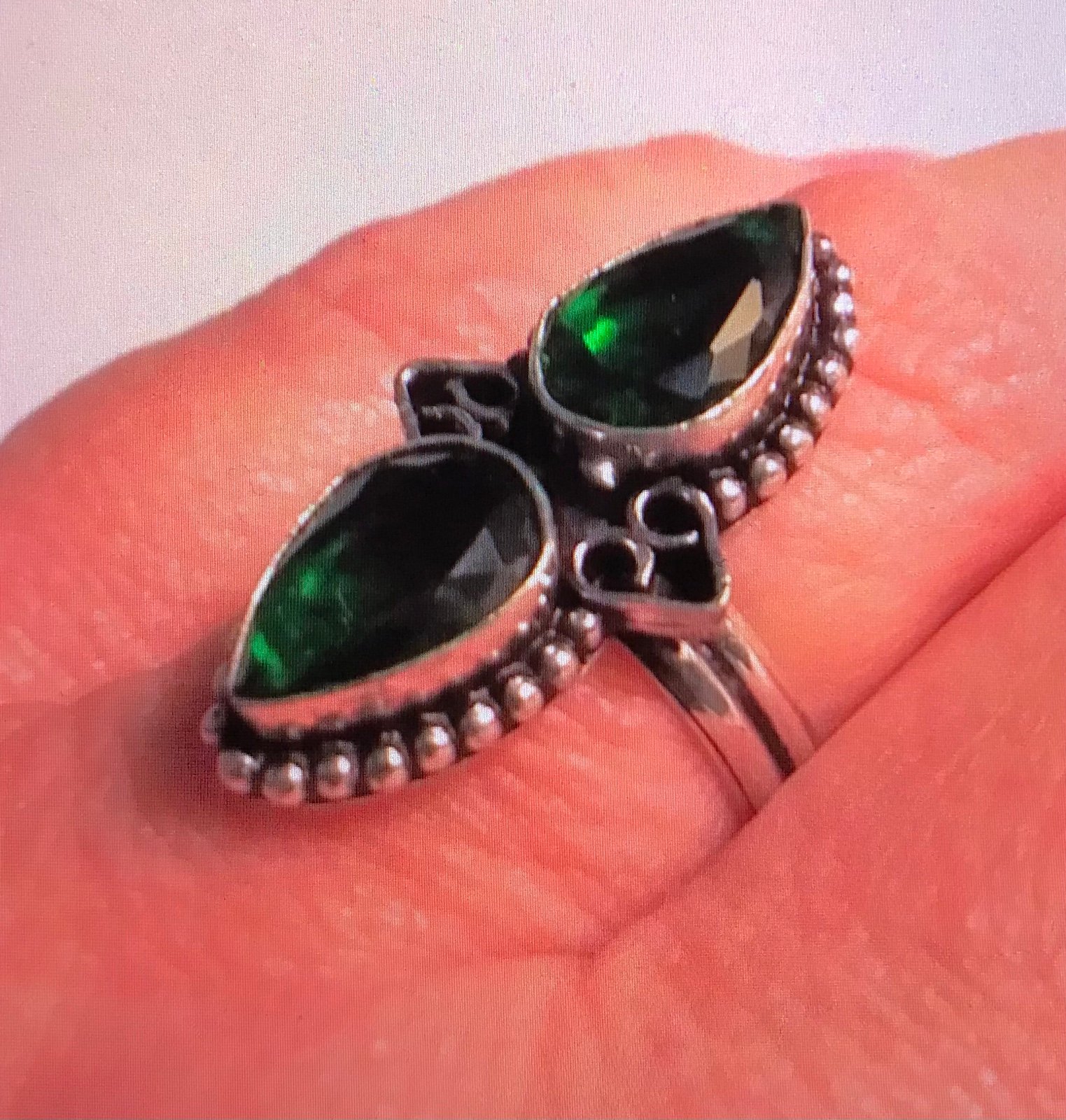 Chrome Diopside 925 Sterling Silver Ring