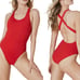 ANDIE Red The Tulum Crisscross Strap One Piece Swimsuit Women’s Size Large