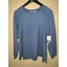 Denim & Co. Active Sweatshirt Top Womens 2X Raglan Ruched Dusty Blue 22W 24W QVC
