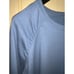 Denim & Co. Active Sweatshirt Top Womens 2X Raglan Ruched Dusty Blue 22W 24W QVC