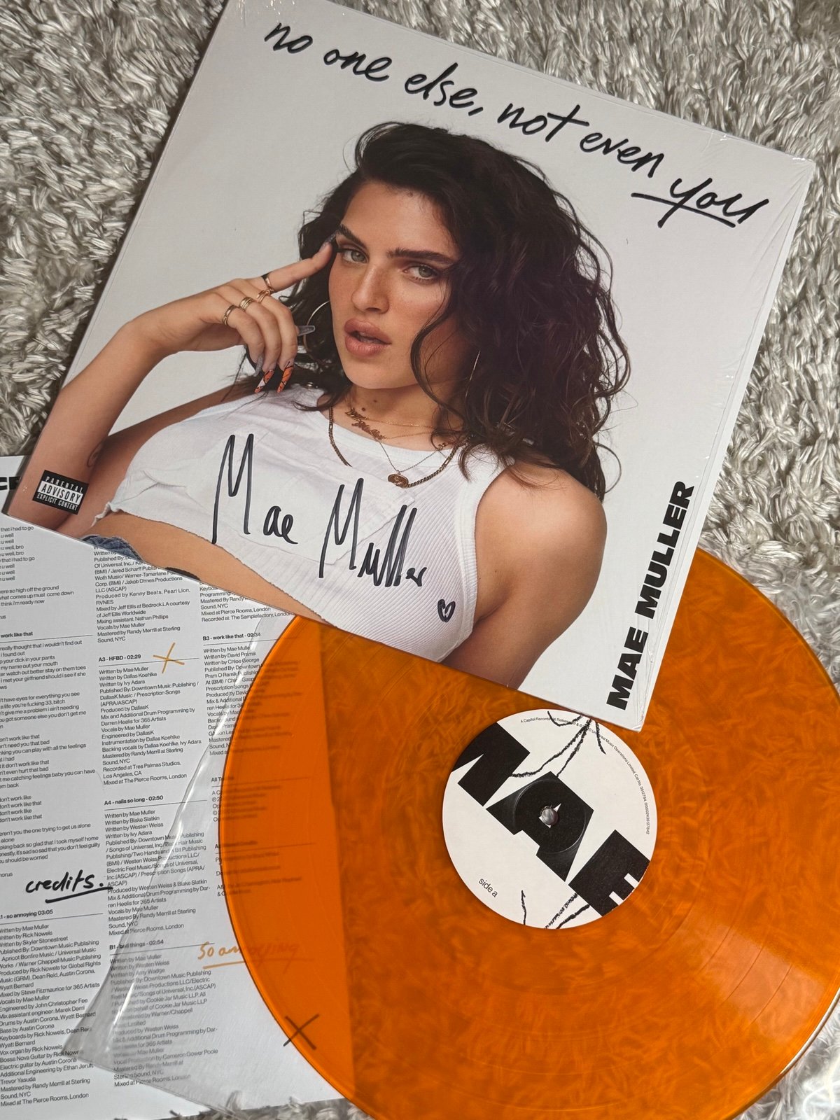 Mae Muller - No One Else, Not Even You SIGNED Orange Vinyl
