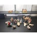 Vintage 1950's COMPOSITION NATIVITY FIGURINE set / 17 Figures 5 Italy WOOLWORTH
