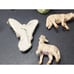 Vintage 1950's COMPOSITION NATIVITY FIGURINE set / 17 Figures 5 Italy WOOLWORTH