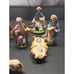 Vintage 1950's COMPOSITION NATIVITY FIGURINE set / 17 Figures 5 Italy WOOLWORTH