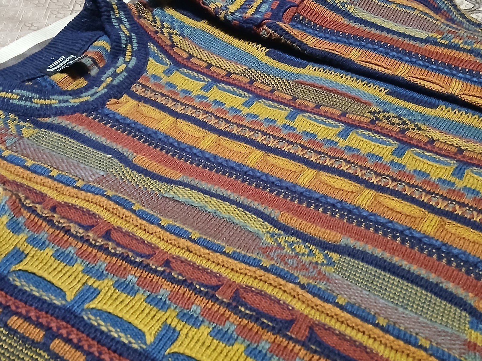 Vintage 90's Expressions Coogi Style Hiphop Rap Crewneck - Adult Men's Size XL