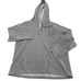 Levis Hoodie Womens Medium Large Grey Henley Pullover Knit Sweater Vintage