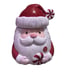 Peppermint & Pine XL Ceramic Cookie Jar Santa Claus Peppermint Candy New