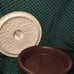 Vintage Over and Back Ceramic Deep Dish Pie Keeper
