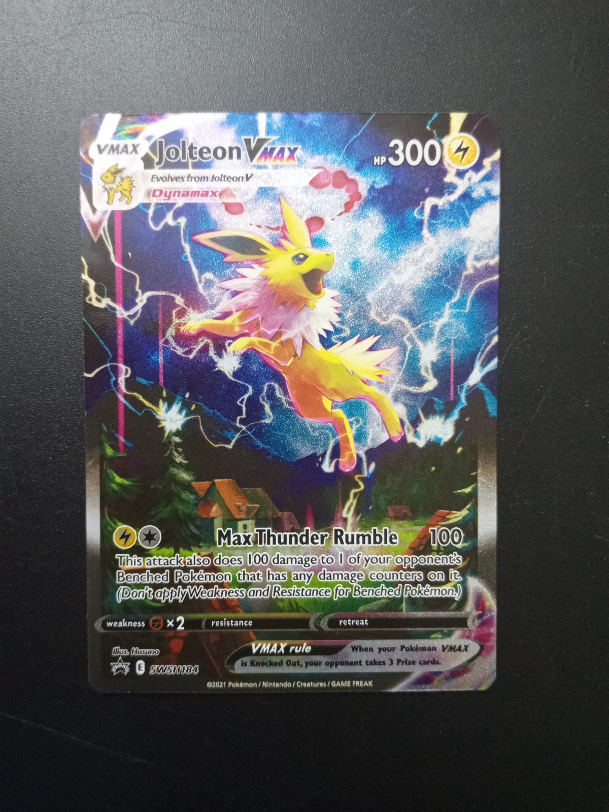 Jolteon VMax SWSH184 Sword & Shield Black Star Promo Pokemon