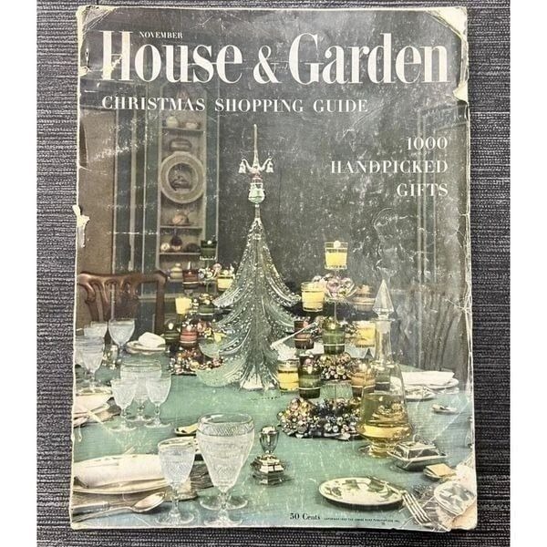 House & Garden NOV 1952- Christmas Shopping Guide Handpicked Vintage