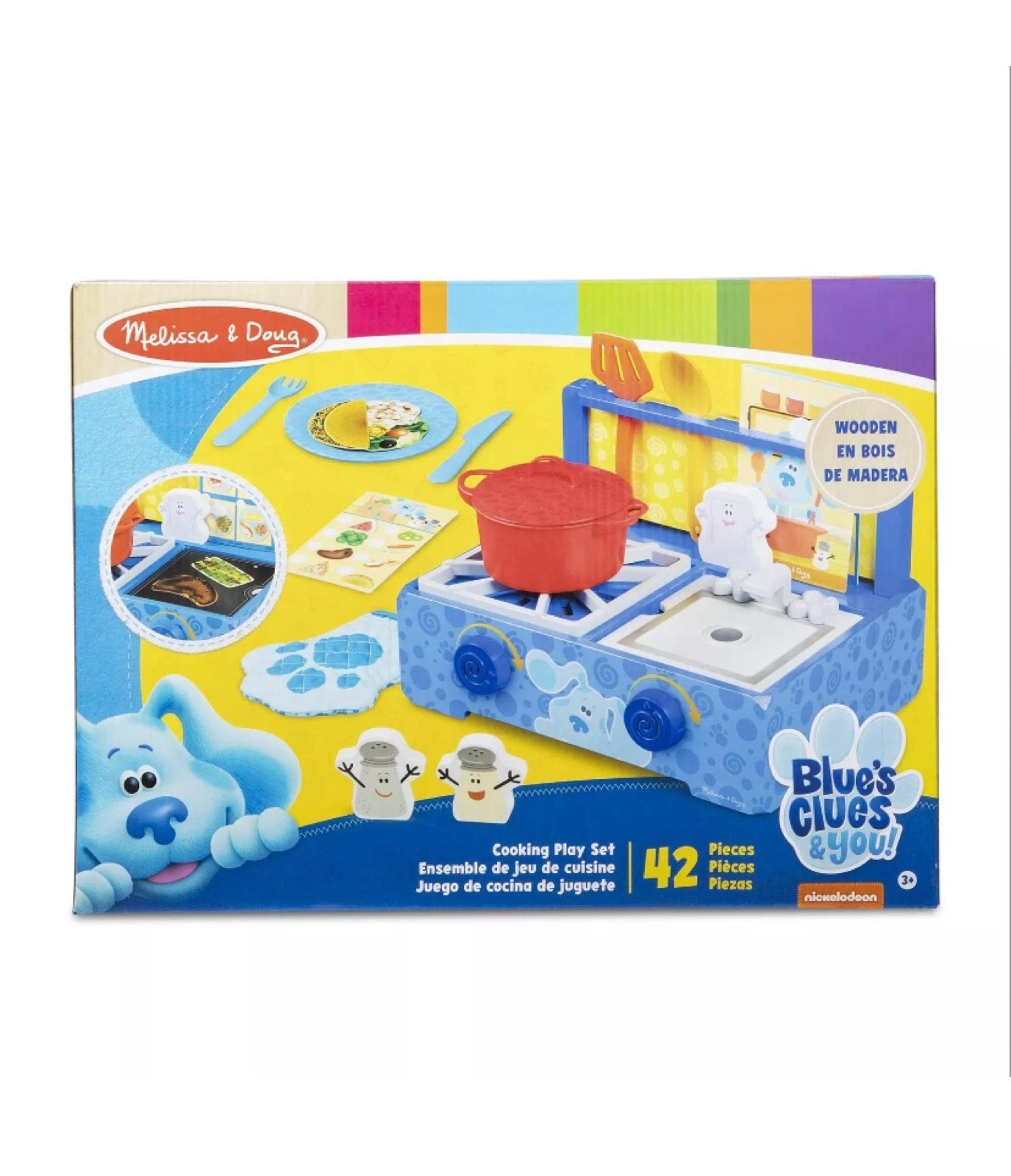 Melissa & Doug Blue's Clues & You! Wooden Cooking Play Set