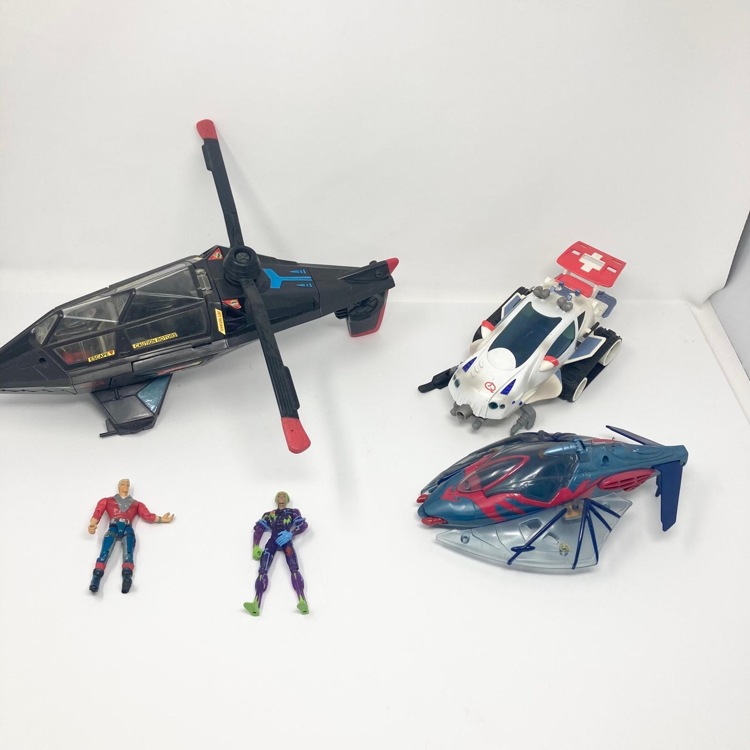 Johnny Quest Action Figure Lot Vehicles Figures 1990's Galoob