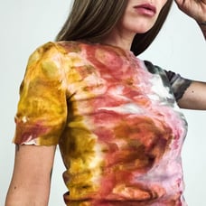 J.Crew Hand-Dyed Scalloped Hem Knit Top | Size S