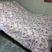 Laura Ashley Elise Twin Size Blue And White Asian Floral Comforter