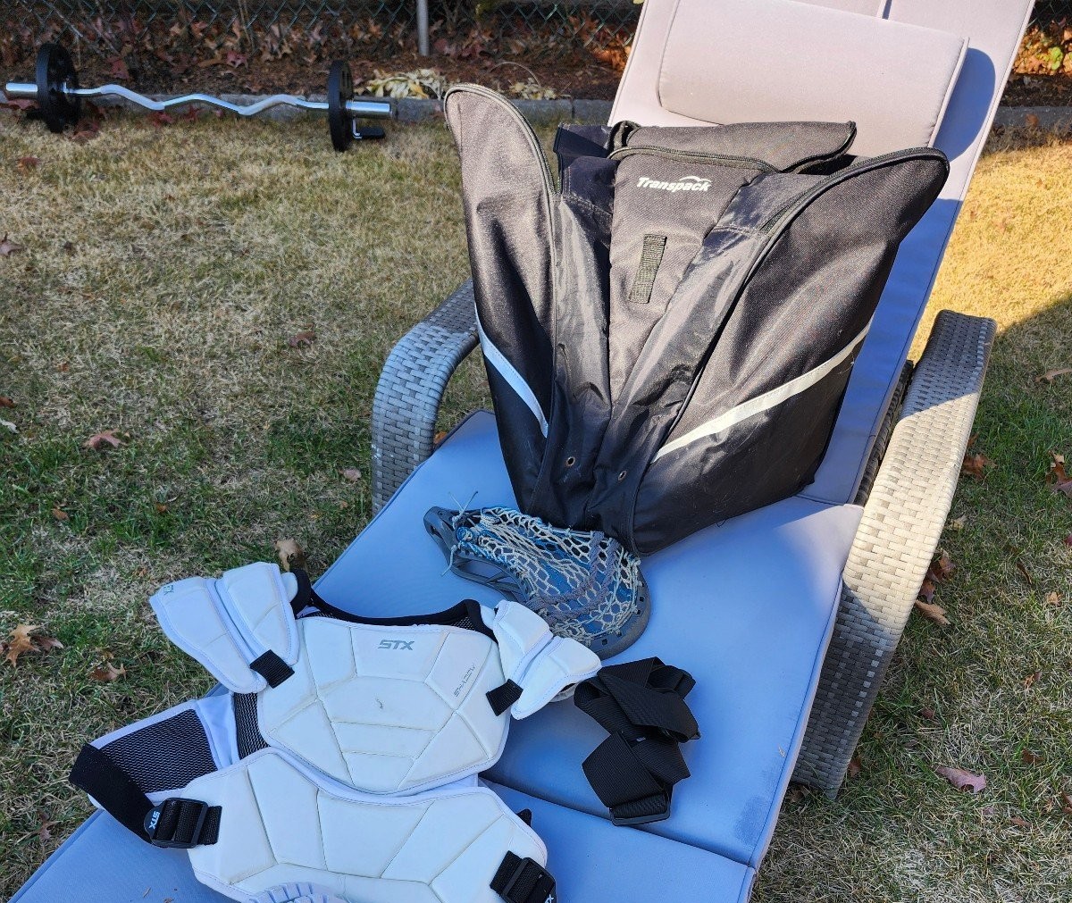 Lacrosse Gear Bundle Lacrosse STX Padding, Gear Bag , Maverick Lacrosse Head