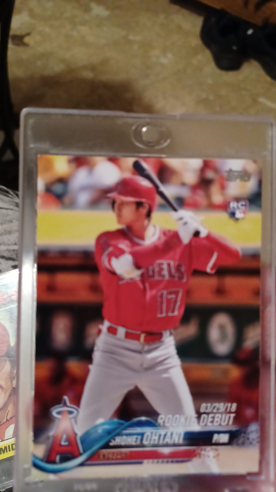 2018 topps update series #285 shohei ohtani rookie debut 3/29/2018 topps basebal