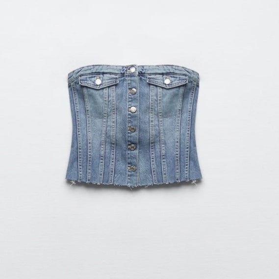 Zara Denim Top