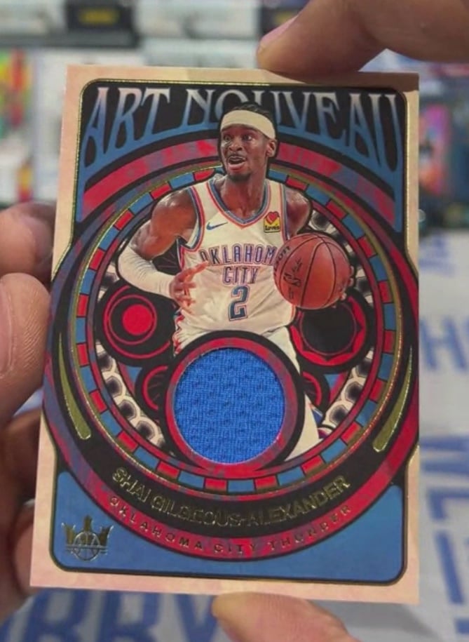 2024-25 Panini Court Kings Shai Gilgeous-Alexander GAME WORN Patch THUNDER