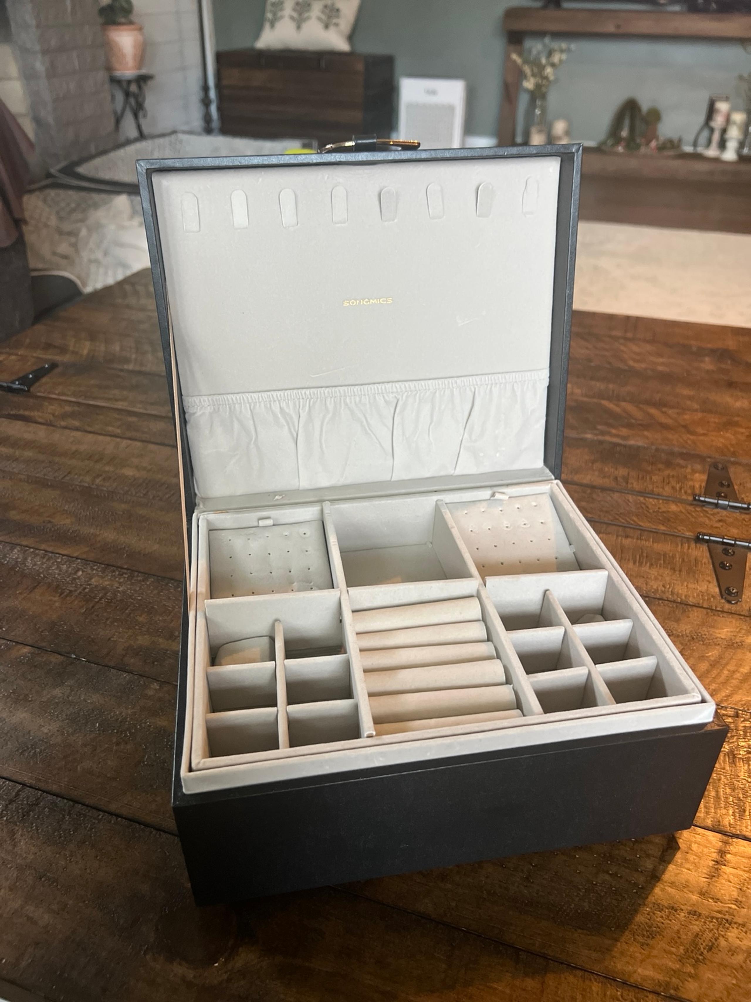 Velvet lined jewelry box