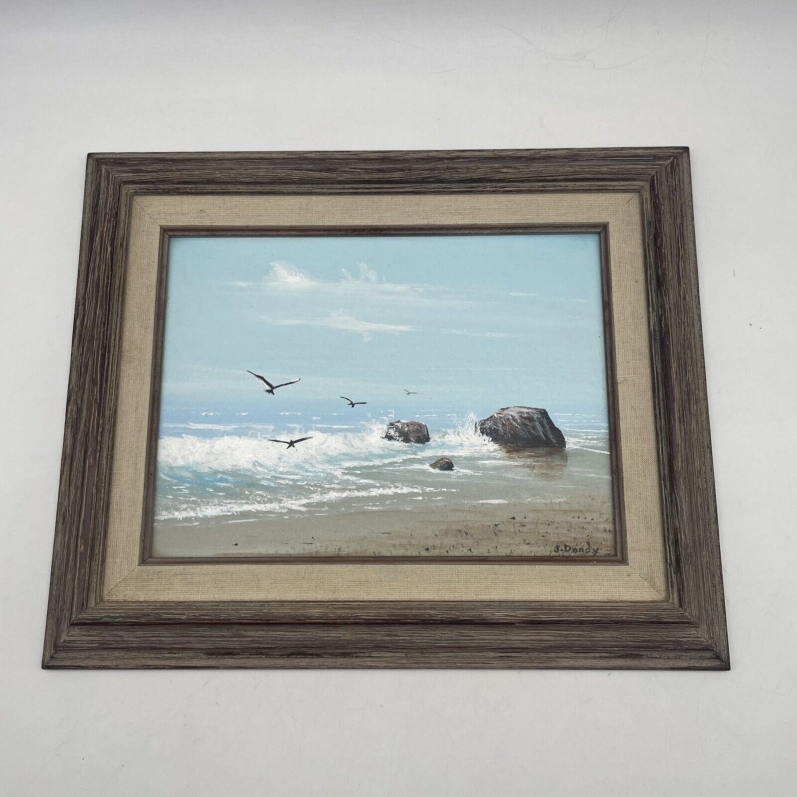 John Doody original painting Ocean Scene framed San Diego Pacific Landscape