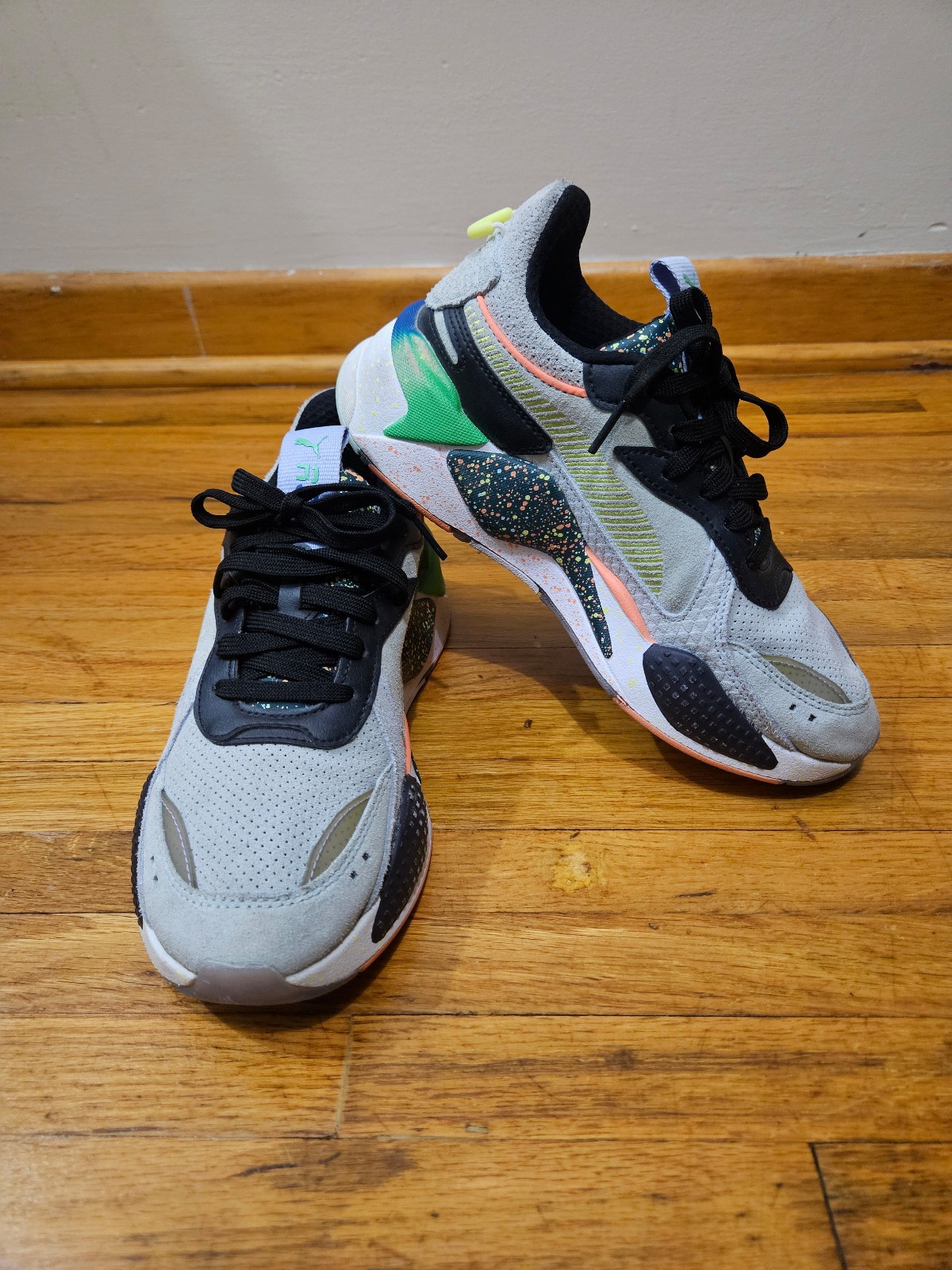 Puma RS-X Kids Sneakers 5 Multicolor Fourth Dimension Lace Up Shoes 372856-01 6C